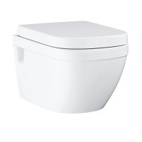 Vas WC Grohe Euro Ceramic, suspendat, capac soft close, rimless, alb - 39703000 - 1