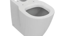 Vas WC Ideal Standard Connect Space, evacuare orizontala, rezervor aparent, alb - E119601