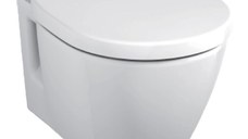 Vas WC Ideal Standard Connect Space, suspendat, pentru rezervor incastrat, alb - E804601