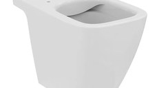 Vas WC pe pardoseala Ideal Standard I.life S, Compact rimless, alb - T459601
