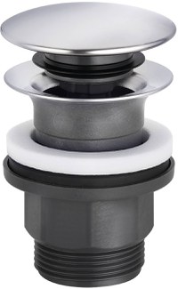 Ventil push-open Kludi pentru lavoare cu preaplin, crom - 1042605-00 - 1
