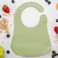Baveta din silicon, AppeKids - Raw Green - 1