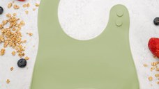 Baveta din silicon, AppeKids - Raw Green
