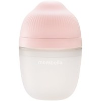 Biberon Anticolici Mombella Breast-Like cu Tetina M flux mediu, 100% Silicon, 210 ml Old Roze - 1