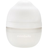 Biberon Anticolici Mombella Breast-Like cu Tetina S Flux Lent, 100% Silicon, 120 ml, Ivory - 1