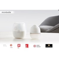 Biberon Anticolici Mombella Breast-Like cu Tetina S Flux Lent, 100% Silicon, 120 ml, Ivory - 6