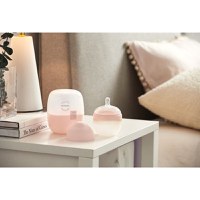 Biberon Anticolici Mombella Breast-Like cu Tetina S Flux Lent, 100% Silicon, 120 ml, Old Roze - 7