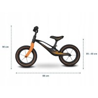 Bicicleta fara Pedale cu Roti Gonflabile Bart Negru - 4