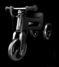 Bicicleta fara pedale Funny Wheels Rider SuperSport 2 in 1 All-Black Limited - 2