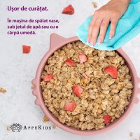 Bol din silicon, AppeKids, Kitty I - Old Rose - 3