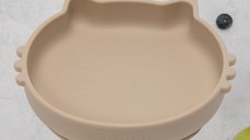 Bol din silicon, AppeKids, Kitty II - Bubble Beige