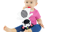 Bright Starts - Jucarie de dentitie din plus pentru bebelusi Zebra Zen