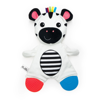 Bright Starts - Jucarie de dentitie din plus pentru bebelusi Zebra Zen - 8