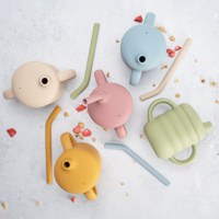 Cana din silicon cu pai, AppeKids - Honey - 6