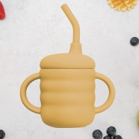 Cana din silicon cu pai, AppeKids - Honey - 1