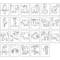 Carte de Colorat Orchard Toys cu Activitati in Limba Engleza si Abtibilduri Jungla - 2