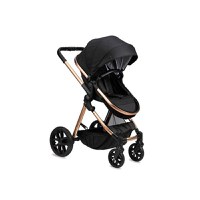 Carucior 2 in 1 Momi cu Landou Transformabil in Parte Sport Limuru Black - 7
