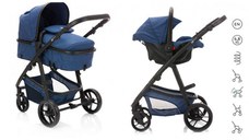Carucior Fillikid Panther Transformabil 3 in 1 Blue Melange