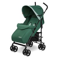 Carucior sport, Lionelo, Elia, Cu husa de picioare, Cu plasa de tantari, Conform cu standardul european de securitate EN1888-1, Verde inchis - 2