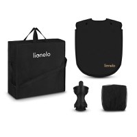 Carucior sport, Lionelo, Julie One, De la nastere, Greutate redusa, Cu accesorii, Cadru din aluminiu, 0-22 kg, Conform cu standardele europene de securitate EN1888-1 si EN1888-2, Negru/Auriu - 2