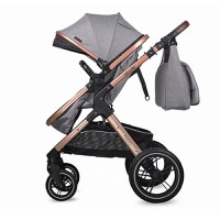 Carucior Transformabil 3 in 1 Coccolle Melora Moonlit Grey - 4