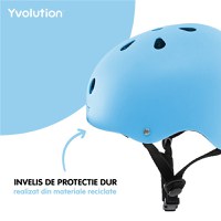 Casca protectie Yvolution 44-52 cm Blue - 2