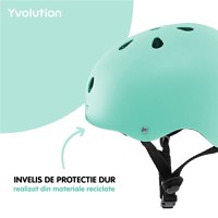 Casca protectie Yvolution 44-52 cm Green - 2