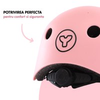 Casca protectie Yvolution 44-52 cm Pink - 3
