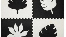 Covoras de Joaca Puzzle 120x120 cm Momi Feli Black