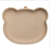 Farfurie din silicon cu ventuza, AppeKids, The Little Bear - Bubble Beige - 6