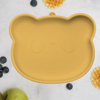 Farfurie din silicon cu ventuza, AppeKids, The Little Bear - Honey - 1