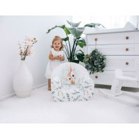 Fotoliu din burete, Bubaba, Pentru copii Green Magic, 9 luni - 5 ani, Cu Husa detasabila - 3