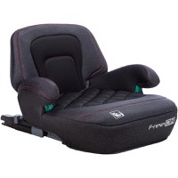 Inaltator auto, FreeOn, Cosmo Plus I-Size, Cu isofix, Cu spatar inaltat si cotiere, Potrivit pentru copiii intre 125 si 150 cm sau intre 25 si 36 Kg, Conform cu standardul european de securitate ECE R129, negru - 1