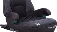 Inaltator auto, FreeOn, Cosmo Plus I-Size, Cu isofix, Cu spatar inaltat si cotiere, Potrivit pentru copiii intre 125 si 150 cm sau intre 25 si 36 Kg, Conform cu standardul european de securitate ECE R129, negru