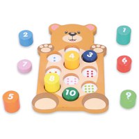 Joc educativ din lemn cu numere Marionette 11 piese - 3