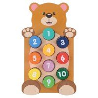 Joc educativ din lemn cu numere Marionette 11 piese - 1