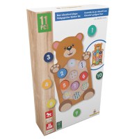 Joc educativ din lemn cu numere Marionette 11 piese - 4