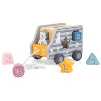 Jucarie de Tras New Classic Toys Sortator Forme Geometrice Camion PolarB - 2
