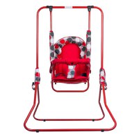Leagan pentru Copii pentru Interior si Exterior Top Kids cu Spatar Reglabil - Red Dots - 1