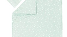 Lenjerie de pat din Jerse 2 piese Star mint Fillikid