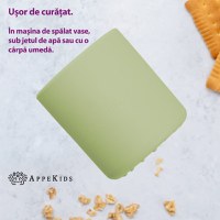 Pahar din silicon, AppeKids - Raw Green - 3