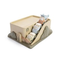 Parcare cu 3 masinute Fun Tiny Bio plastic Hausmann - 1