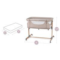 Patut Co-Sleeper Momi Smart Bed 4 in 1 Beige - 3