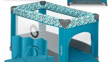 Patut Pliant Lionelo cu un Nivel Stefi 120x60 cm Turquoise