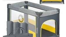 Patut Pliant Lionelo cu un Nivel Stefi 120x60 cm Yellow Lemon