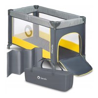 Patut Pliant Lionelo cu un Nivel Stefi 120x60 cm Yellow Lemon - 2