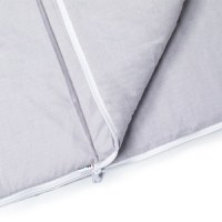Sac de dormit de bumbac cu perna si fermoar 140x75 cm Nativo Dreams Gri - 3