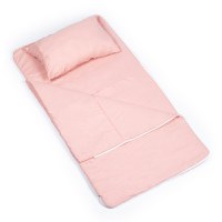 Sac de dormit de bumbac cu perna si fermoar 140x75 cm Nativo Dreams Piersica - 1