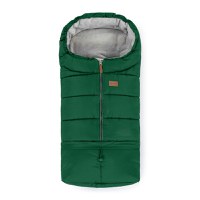 Sac de iarna, Petite&Mars, Jibot, Pentru carucior, landou sau scaun auto, 100x48 cm, Impermeabil, Cu elemente reflectorizante, Extensibil, 3 in 1, Green - 1