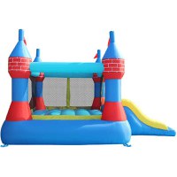 Saltea Gonflabila Happy Hop Castel cu Tobogan Dublu - 3
